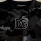 Dolce & Gabbana Black Camouflage Round Neck Sweatshirt Sweater