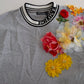 Dolce & Gabbana Gray DG Amore Queen Floral Pullover Sweater