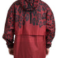 Dolce & Gabbana Red Leopard Hooded Rain Coat Jacket