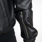 Dolce & Gabbana Black Leather Full Zip Bomber Men Jacket