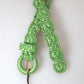 Dolce & Gabbana Green Viscose Weaved Skinny Waist Belt