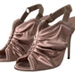Dolce & Gabbana Light brown Slingback Corset Style Fastening stiletto heels