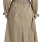 Dolce & Gabbana Khaki Double Breasted Trench Coat Jacket
