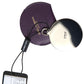 Dolce & Gabbana Purple Calfskin Leather Round Hand Mirror Holder