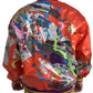 Dolce & Gabbana Orange Polyester Button Blouson Jacket