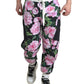 Dolce & Gabbana Multicolor Peony Joggers Cotton Men Pants