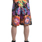 Dolce & Gabbana Multicolor Printed Cotton Men Bermuda Shorts