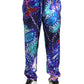 Dolce & Gabbana Multicolor Printed Silk Men Trouser Pants