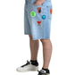 Dolce & Gabbana Light Blue Cotton Men Bermuda Denim Shorts