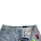 Dolce & Gabbana Light Blue Cotton Men Bermuda Denim Shorts