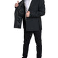Dolce & Gabbana Black Stripe Single Breasted SICILIA Blazer