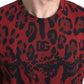 Dolce & Gabbana Red Leopard Cotton Sleeveless Tank T-shirt