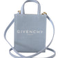 Givenchy Blue Coated Canvas Vertical Cloud Mini Shoulder Bag