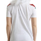 Dolce & Gabbana White Cotton Christmas Sequin Fur T-shirt