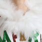 Dolce & Gabbana White Cotton Christmas Sequin Fur T-shirt