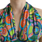 Dolce & Gabbana Multicolor Halter Sleeveless Cropped Tank Top