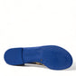 Dolce & Gabbana Blue Crystals Flats Sandals Beachwear Shoes