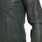 Dolce & Gabbana Green Perforated Leather Bomber Jacket