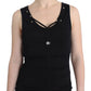 Roccobarocco Black pencil sheath dress