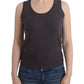 John Galliano Brown knit tank top