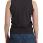 John Galliano Brown knit tank top