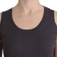 John Galliano Brown knit tank top