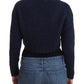 John Galliano Blue cropped cardigan