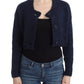 John Galliano Blue cropped cardigan