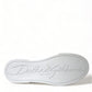 Dolce & Gabbana White Love Patch Portofino Classic Sneakers Shoes
