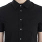 John Galliano Black cotton shirt top