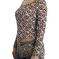 Cavalli Brown longsleeved lace top