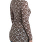 Cavalli Brown longsleeved lace top