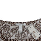 Cavalli Brown longsleeved lace top