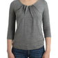 Cavalli Gray 3/4 sleeves jumper top
