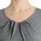 Cavalli Gray 3/4 sleeves jumper top