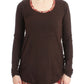 Cavalli Brown crewneck sweater