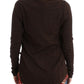 Cavalli Brown crewneck sweater