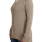 Cavalli Beige knitted wool sweater