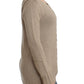 Cavalli Beige knitted wool sweater