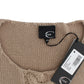 Cavalli Beige knitted wool sweater