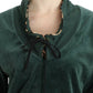 Cavalli Green velvet cotton sweater