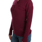 Cavalli Purple knitted wool sweater