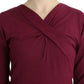 Cavalli Purple knitted wool sweater