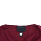 Cavalli Purple knitted wool sweater