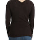 Cavalli Brown knitted wool sweater