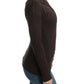 Cavalli Brown knitted wool sweater