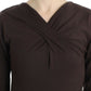 Cavalli Brown knitted wool sweater