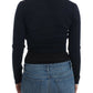 Cavalli Black cropped wool cardigan