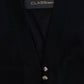 Cavalli Black cropped wool cardigan
