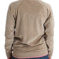 Cavalli Beige velvet zipup sweater